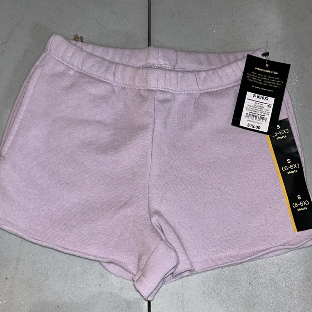 Kids purple shorts